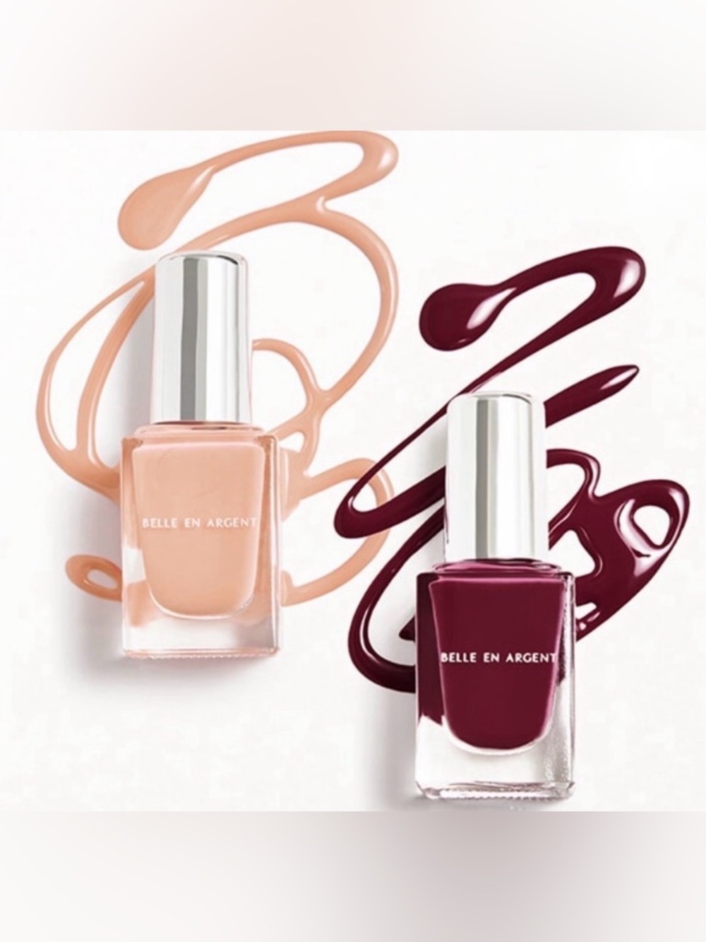 Belle En Argent Nail Polish Duo - Nude & Berry